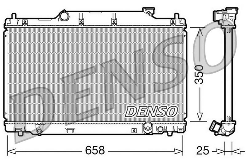 Denso Radiator DRM40007