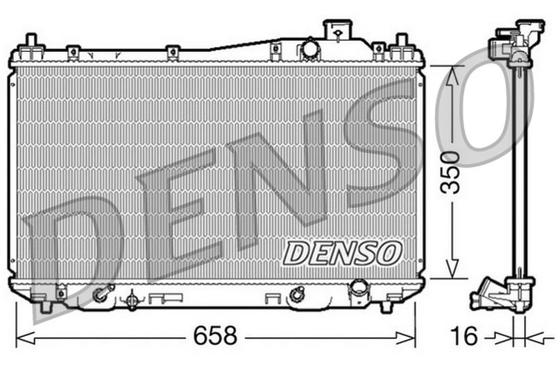 Denso Radiator DRM40008