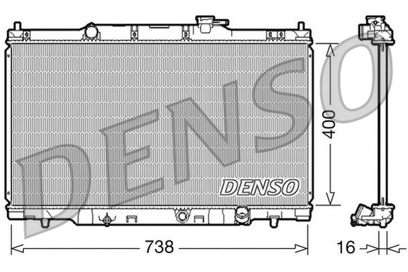 Denso Radiator DRM40011