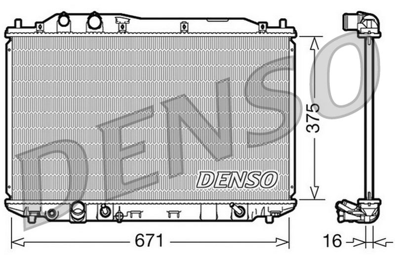 Denso Radiator DRM40018