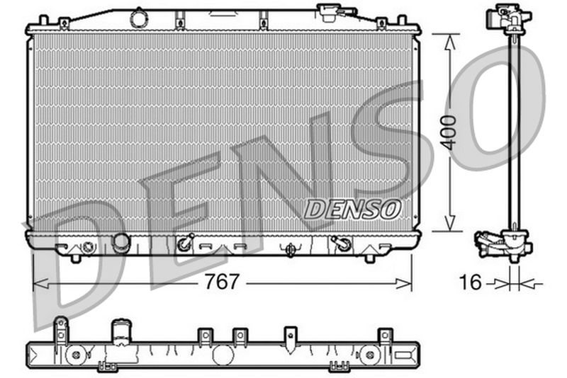 Denso Radiator DRM40025