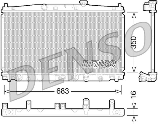 Denso Radiator DRM40032