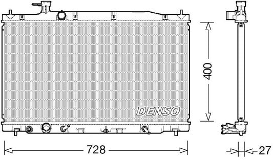 Denso Radiator DRM40033