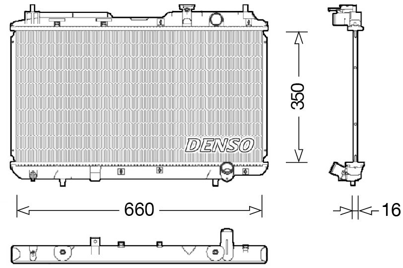 Denso Radiator DRM40034