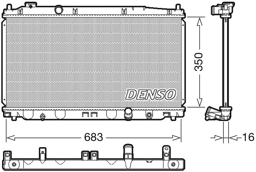 Denso Radiator DRM40035