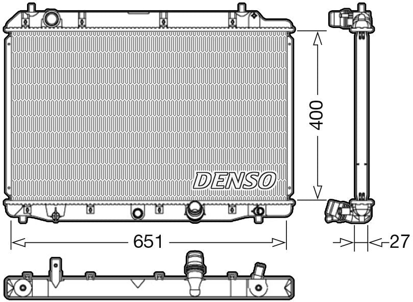 Denso Radiator DRM40036