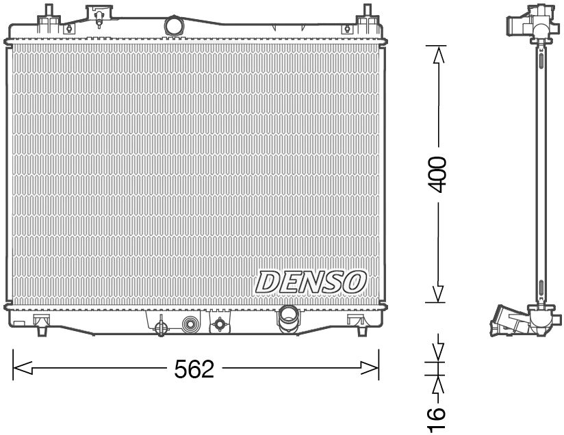 Denso Radiator DRM40046