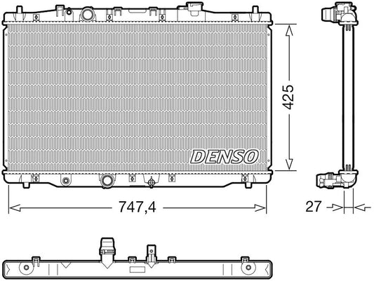 Denso Radiator DRM40054