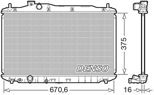 Denso Radiator DRM40105