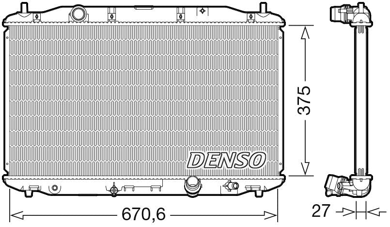 Denso Radiator DRM40106