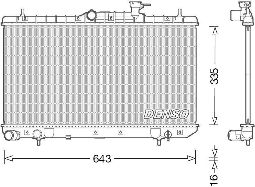 Denso Radiator DRM41014