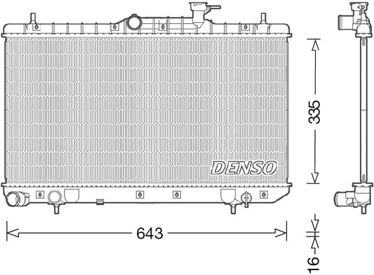 Denso Radiator DRM41014