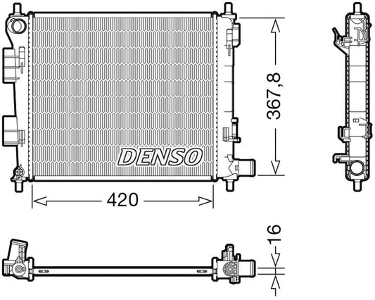 Denso Radiator DRM41025