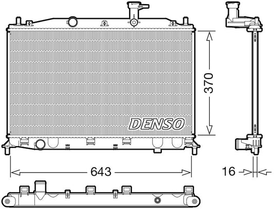 Denso Radiator DRM41026