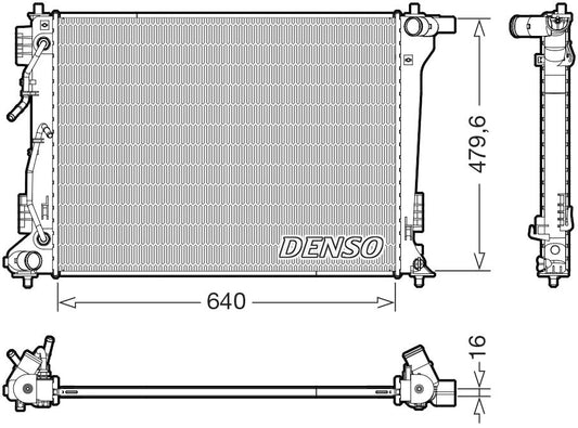 Denso Radiator DRM41027