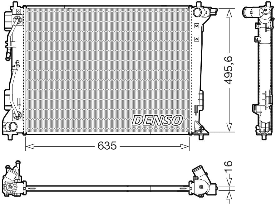 Denso Radiator DRM41036