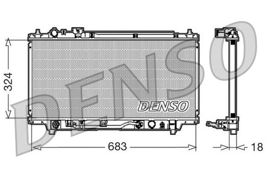 Denso Radiator DRM44001