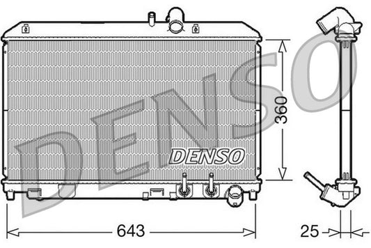 Denso Radiator DRM44012