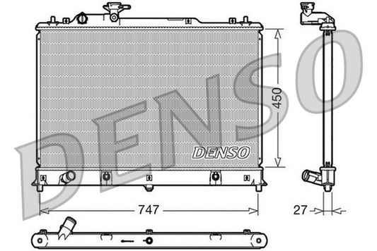 Denso Radiator DRM44025