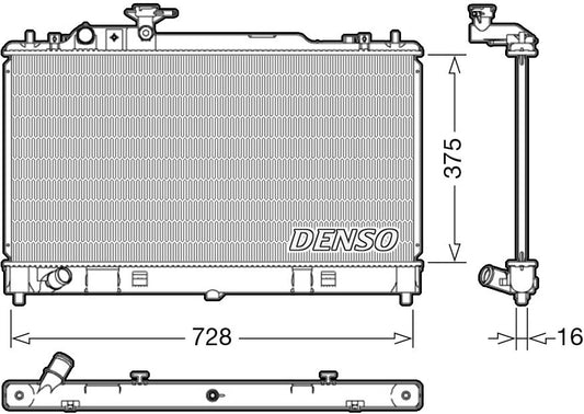 Denso Radiator DRM44033