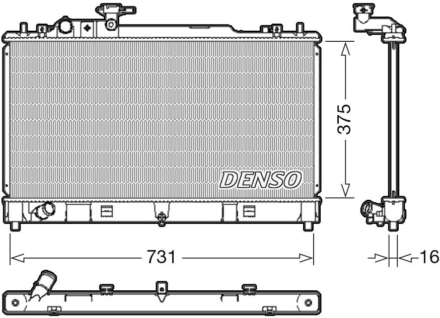 Denso Radiator DRM44036