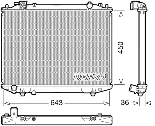 Denso Radiator DRM44047