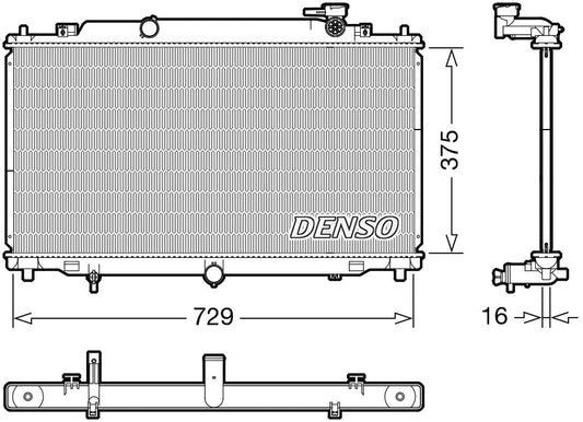 Denso Radiator DRM44048