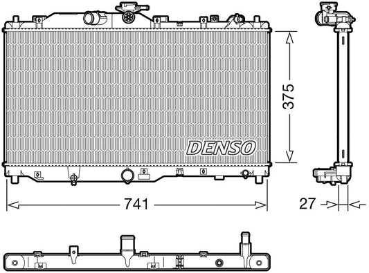 Denso Radiator DRM44050