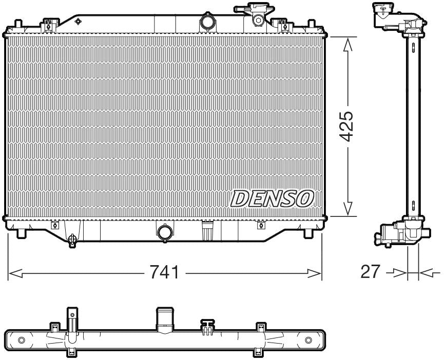 Denso Radiator DRM44052