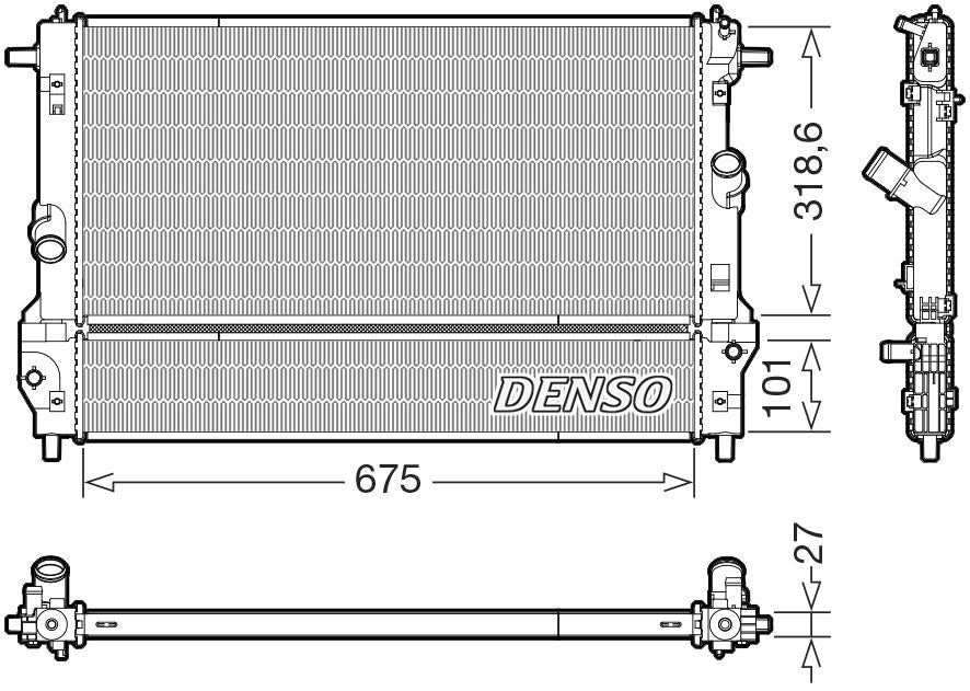 Denso Radiator DRM44055