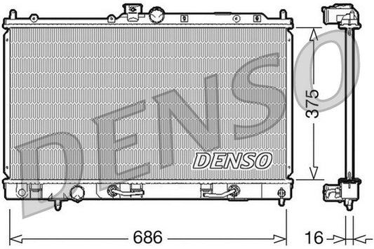 Denso Radiator DRM45024