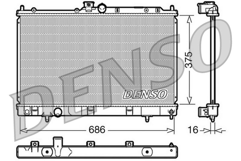 Denso Radiator DRM45025