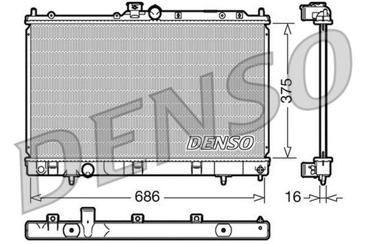 Denso Radiator DRM45025