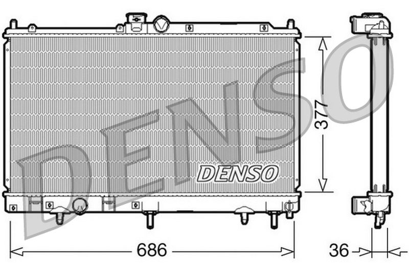 Denso Radiator DRM45026