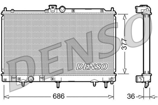 Denso Radiator DRM45026
