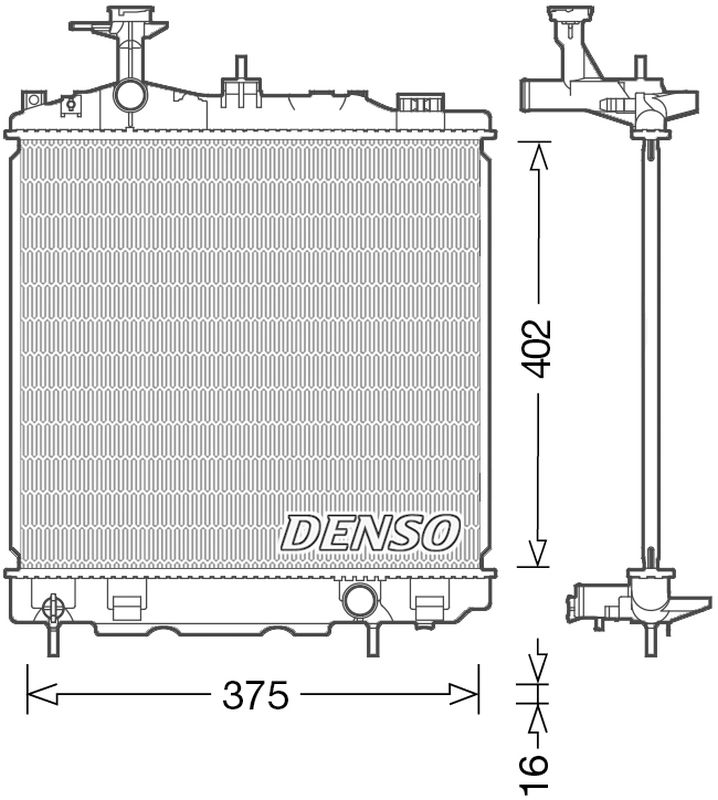 Denso Radiator DRM45041
