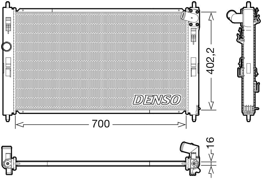 Denso Radiator DRM45050