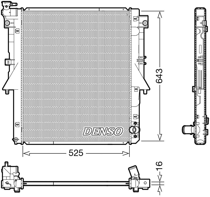 Denso Radiator DRM45054