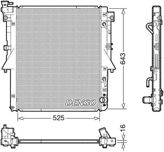 Denso Radiator DRM45055