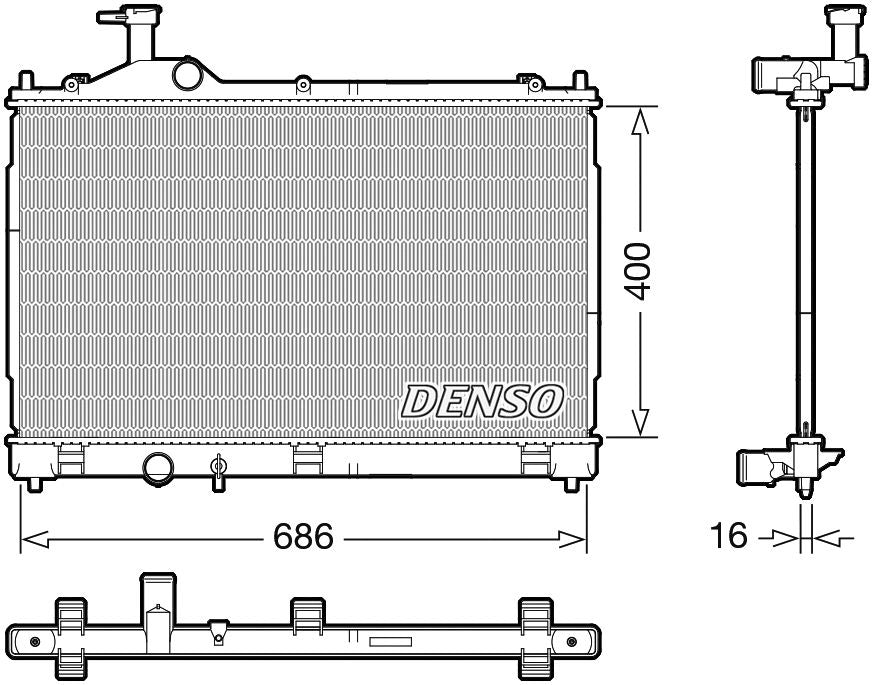 Denso Radiator DRM45056