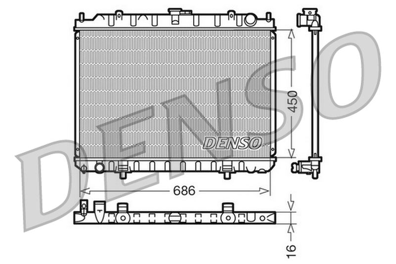 Denso Radiator DRM46023