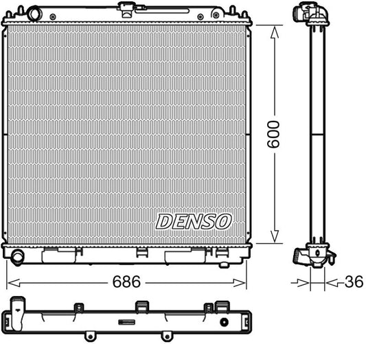 Denso Radiator DRM46041