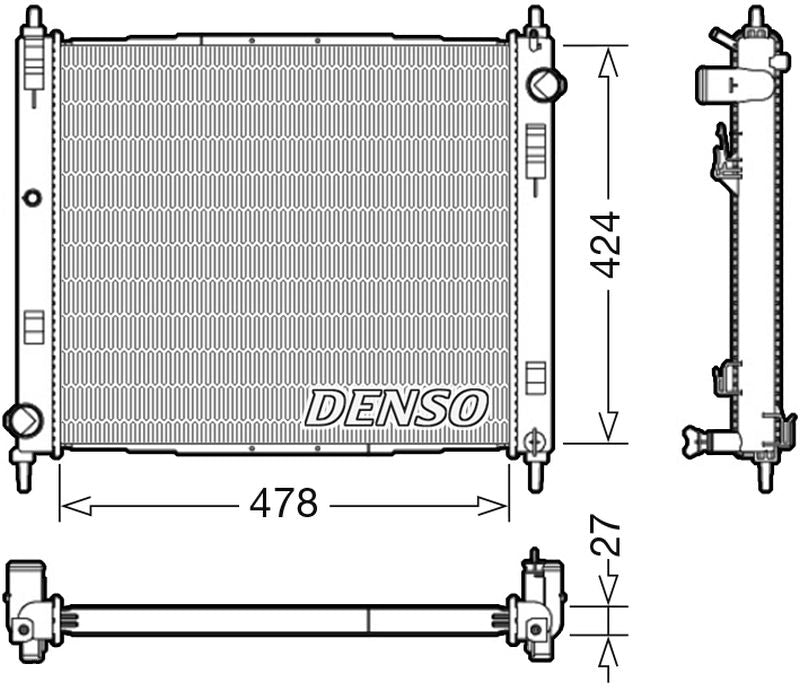 Denso Radiator DRM46044