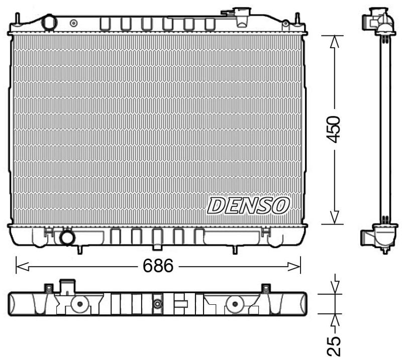 Denso Radiator DRM46050