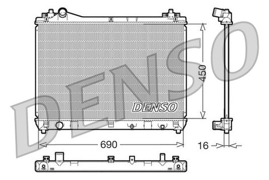 Denso Radiator DRM47011
