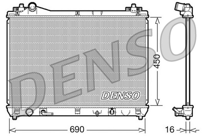Denso Radiator DRM47017