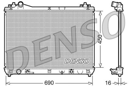 Denso Radiator DRM47017
