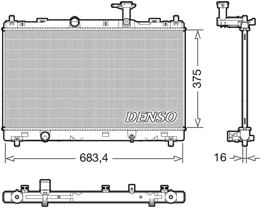 Denso Radiator DRM47038