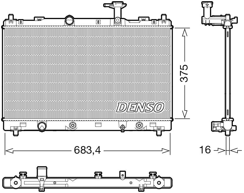 Denso Radiator DRM47041