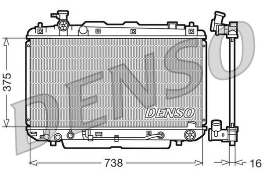 Denso Radiator DRM50022